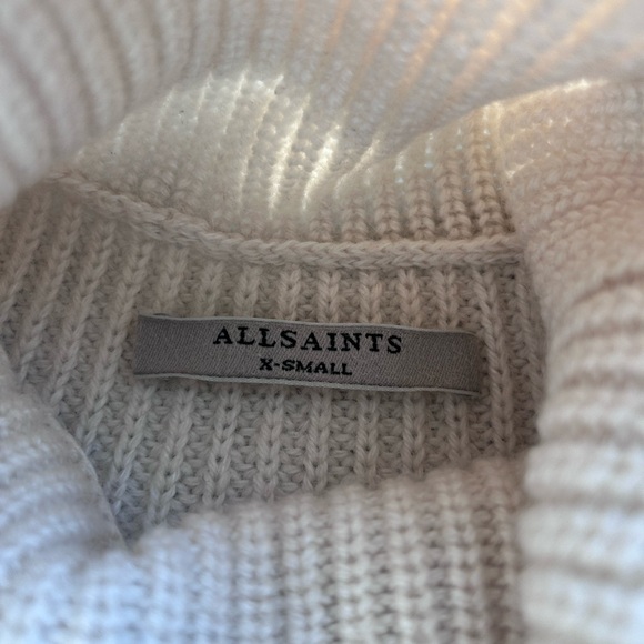 All Saints Jago Roll Neck Wool and Alpaca Blend Sweater. Quiet luxury. Minimal - Picture 13 of 14